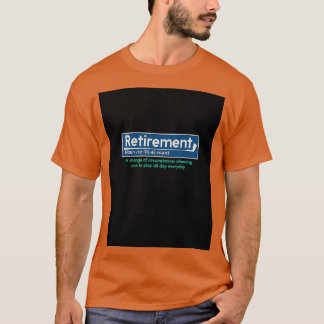 Funny pensionerad Golfer GraphicCopy T Shirt