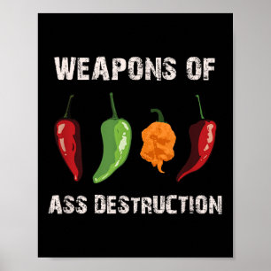 Funny Pepper Chili Head Spicy Hett Mat Poster
