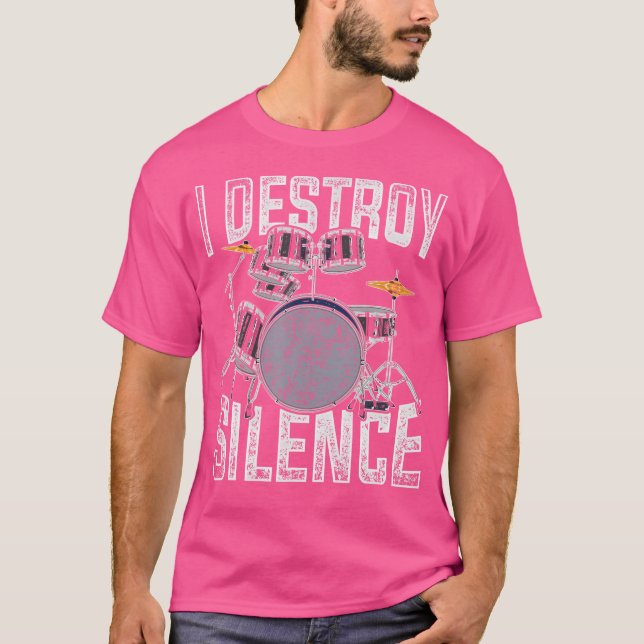 Funny Percussion Drummer Gift Musical Instrument D T Shirt (Framsida)