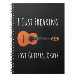Funny Perfect Gift For Guitar Player Lover Anteckningsbok