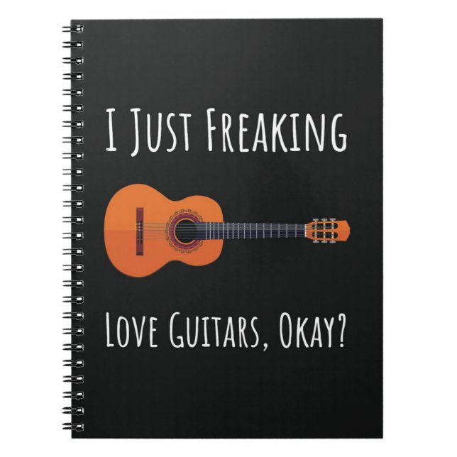 Funny Perfect Gift For Guitar Player Lover Anteckningsbok (Framsidan)