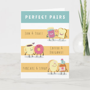 FUNNY PERFEKT PAIR ANNIVERSARY KORT