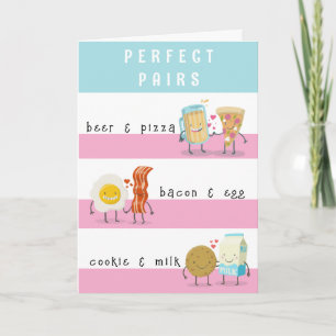 FUNNY PERFEKT PAIR ANNIVERSARY KORT
