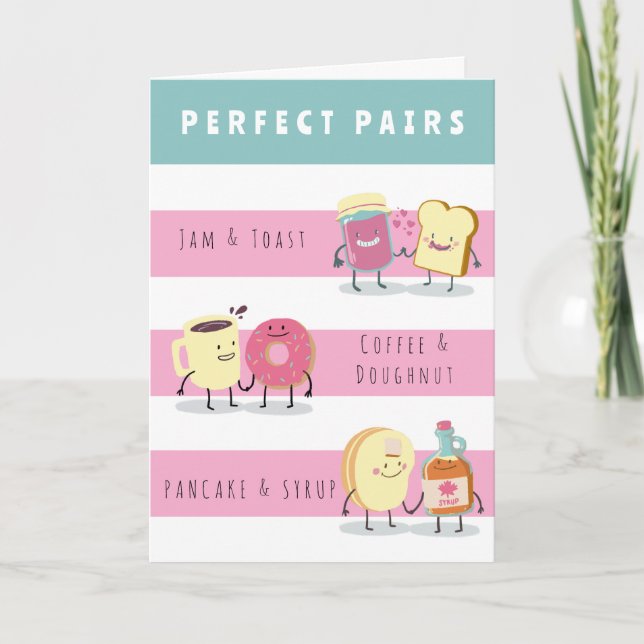 FUNNY PERFEKT PAIR-ÅRSARKORT KORT (Framsida)