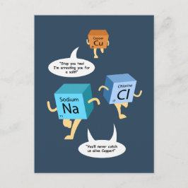 Funny Periodisk Bord-kemi Humor Vykort