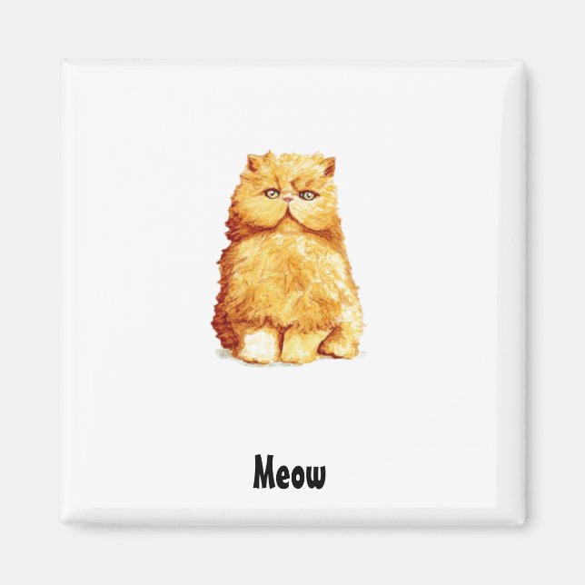 Funny Persian Cat Magnet (Framsidan)