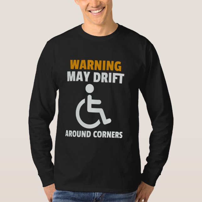 Funny person med funktionshinder i Humor T Shirt (Framsida)
