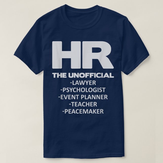 Funny personal HR UN Allt T Shirt (Design framsida)