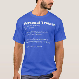 Funny Personal Trainer Definition Fitness Coach T Shirt