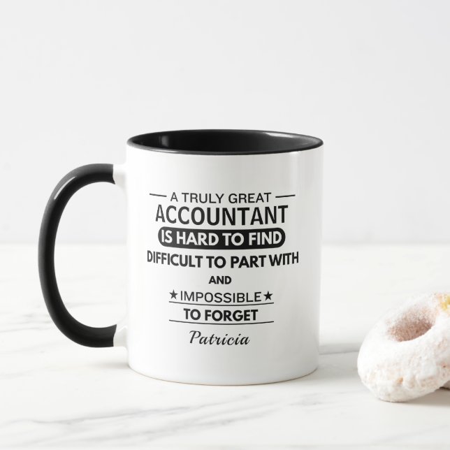 Funny Personalized Accountant Mugg (Med munk)