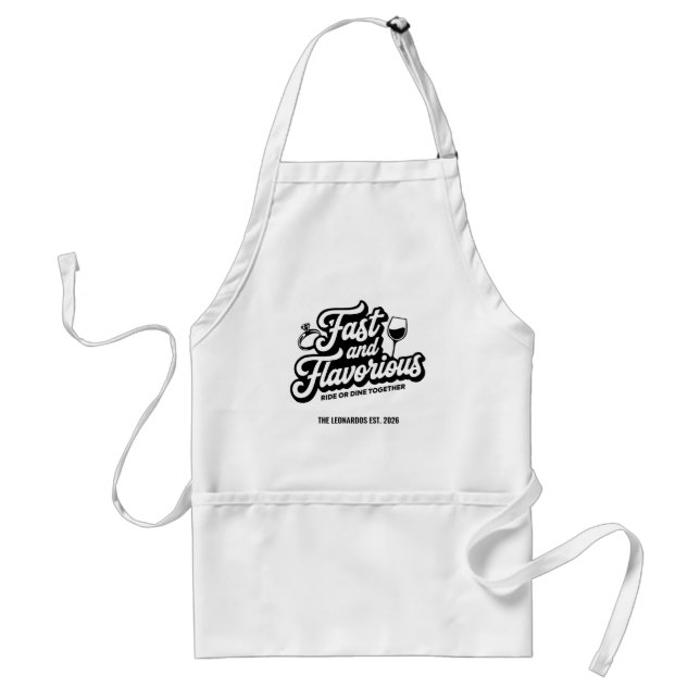 Funny Personalized Couple's Apron Förkläde (Framsidan)