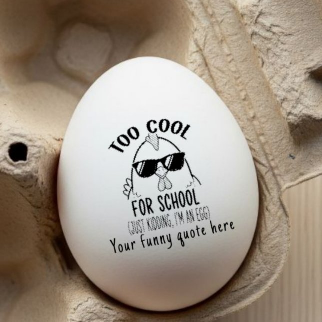  Funny personalized egg stamp, funny custom fresh  Stämpel (Skapare uppladdad)