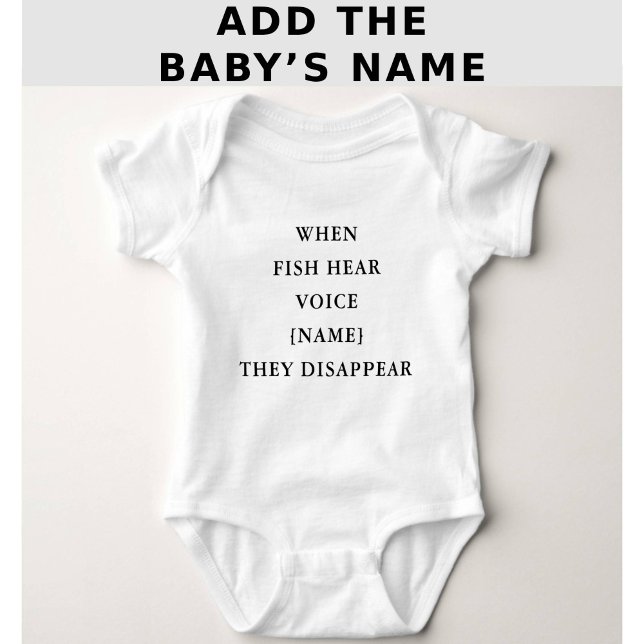 Funny Personalized Fishing Quote Baby T Shirt (Skapare uppladdad)