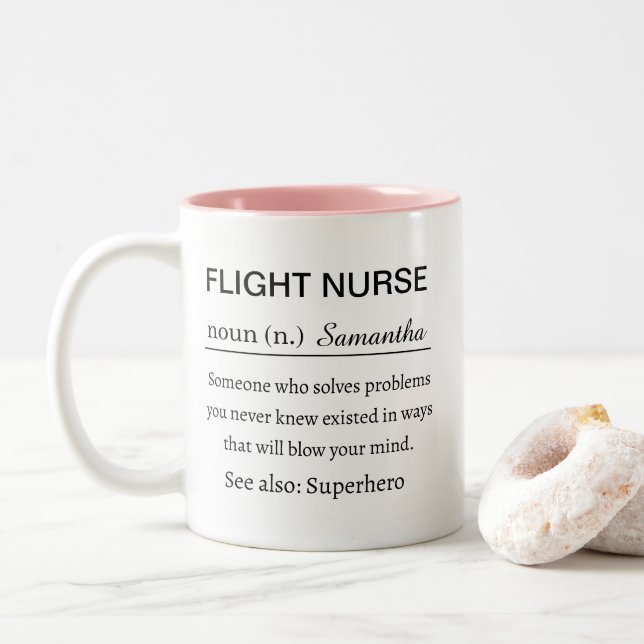 Funny Personalized Flight Nurse Definition Mugg (Med munk)