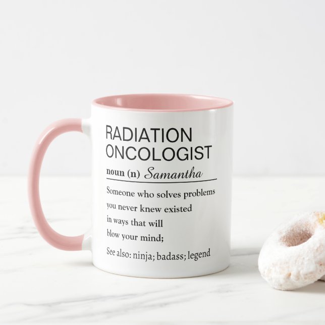 Funny Personalized Radiation Oncologist Definition Mugg (Med munk)
