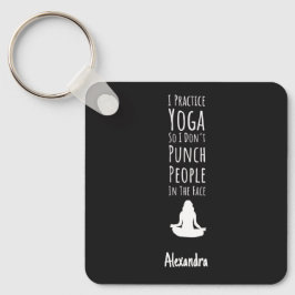 Funny Personalized Yoga Gifts For Adult Women Nyckelring