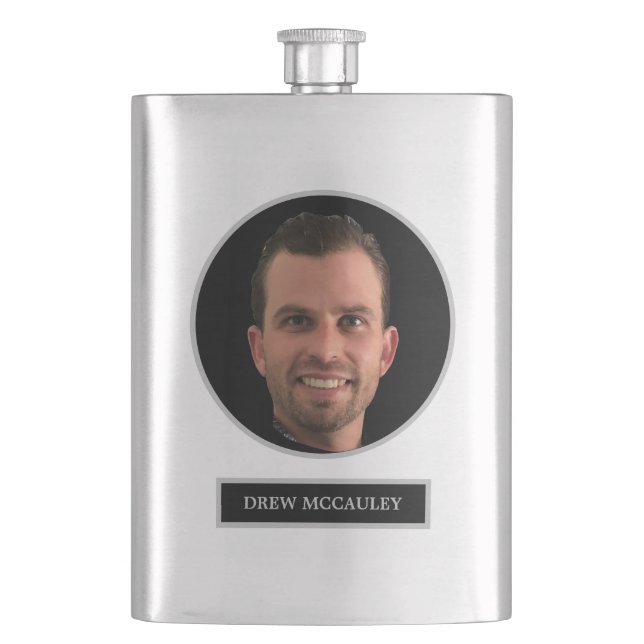 FUNNY Personlig Ansikte Photo Groomsman Gift Fickplunta (Framsidan)