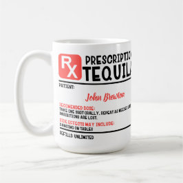 Funny Personlig Doktor Tequila Prescription Kaffemugg