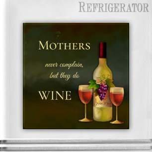 Funny Personlig Fine Art Vin Magnet