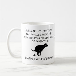 Funny Personlig Hund Pappa, Hund Poop Fars dag Kaffemugg