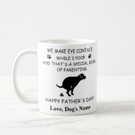 Funny Personlig Hund Pappa, Hund Poop Fars dag Kaffemugg