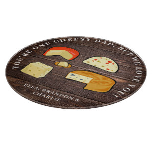 Funny Personlig Pappa Cheese Pun Rustic