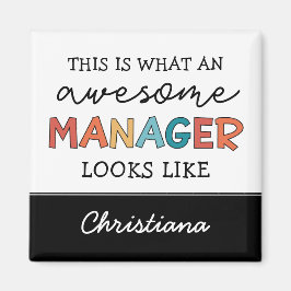Funny personlig Retro Fantastisk Manager Magnet