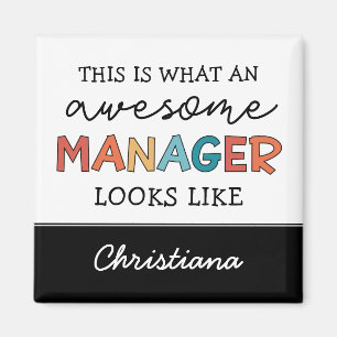 Funny personlig Retro Fantastisk Manager Magnet