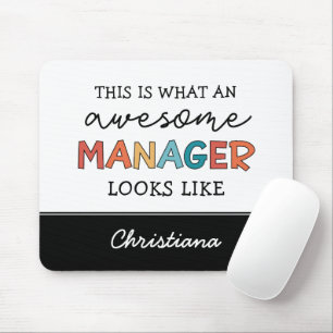Funny personlig Retro Fantastisk Manager Musmatta