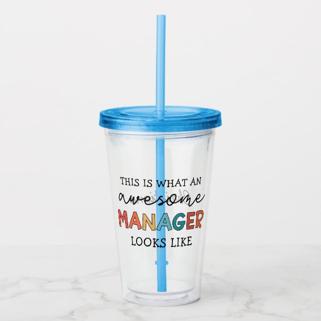 Funny personlig Retro Fantastisk Manager Take Away Mugg (Framsida)