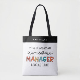 Funny personlig Retro Fantastisk Manager Tygkasse