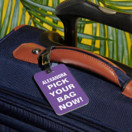 Funny Personlig Travel Luggage Bagagebricka