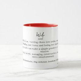 Funny Personlig Wife Definition Mugg