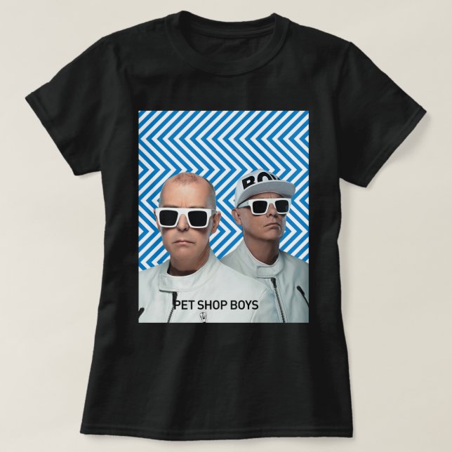 Funny Pet 80s Synth Music Band Sunset Pop Boys T Shirt (Design framsida)
