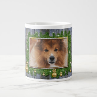 Funny Pet-julfoto Jumbo Mugg