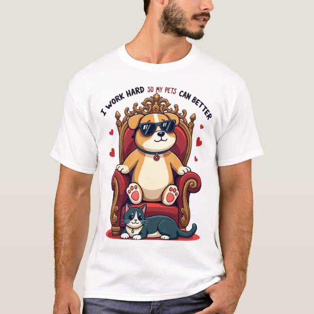 Funny Pet Lover T-Shirt  (Framsida)
