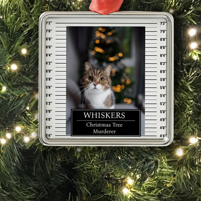 Funny Pet Mugg Shot Julgransprydnad Metall (Skapare uppladdad)