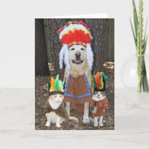 Funny Pets Big Chief Fars dag Kort