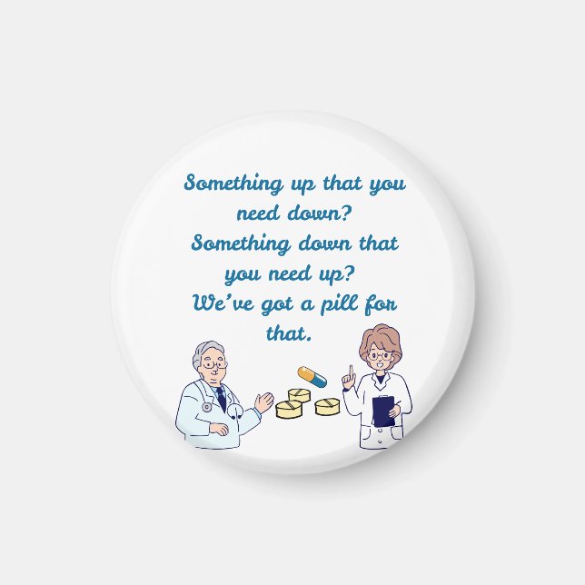 Funny Pharmacist  Magnet (Framsidan)