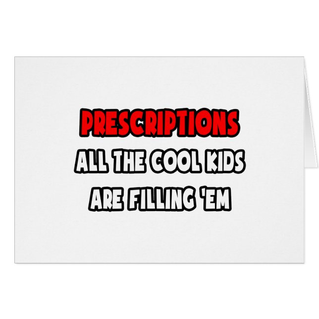 Funny Pharmacist Shirts and Gifts Hälsningskort (Framsidan Horizontal)