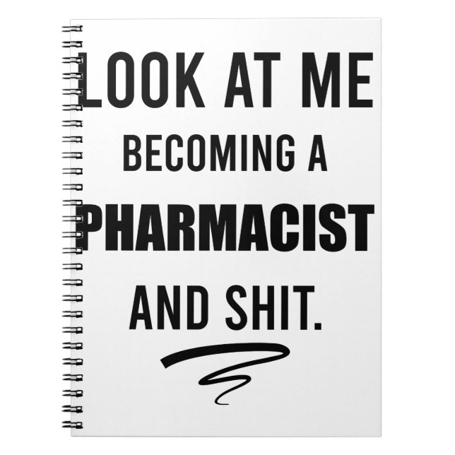 Funny Pharmacist Studentfest Gift T- shirt Anteckningsbok (Framsidan)