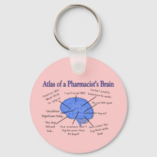 Funny Pharmacist's Brain Gifts Nyckelring