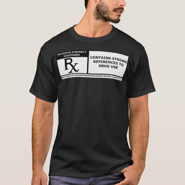 Funny Pharmacy Rated R T Shirt (Framsida)