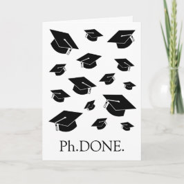 Funny PhD/Doctorate Studenten-kort Kort