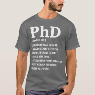Funny Phd for Women Manar Doctorate Studenten T Shirt