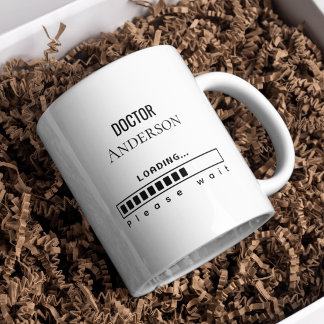 Funny PhD Graduation Doctor Name Loading Kaffemugg