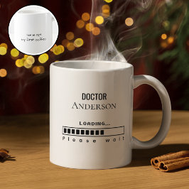 Funny PhD Graduation Doctor Name Loading  Kaffemugg
