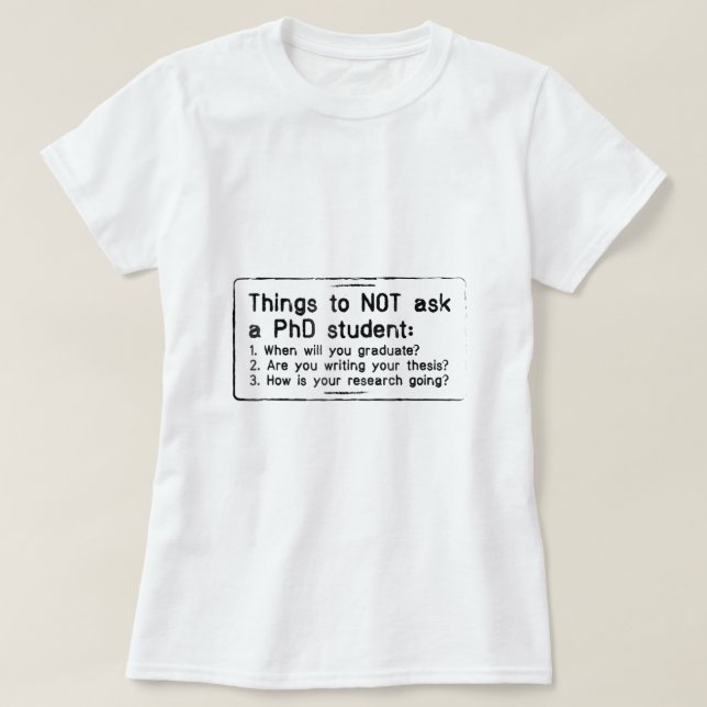 Funny Phd Shirt doktor Candidate presenterar Disse T Shirt (Design framsida)