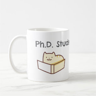 Funny PhD Student Mugg-Cute Cat-Academic humor Kaffemugg