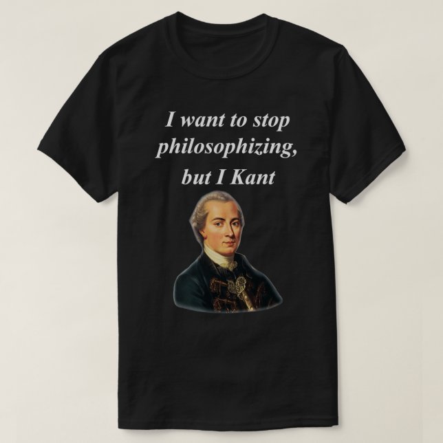 Funny Philosophy Major Immanuel Kant T Shirt (Design framsida)